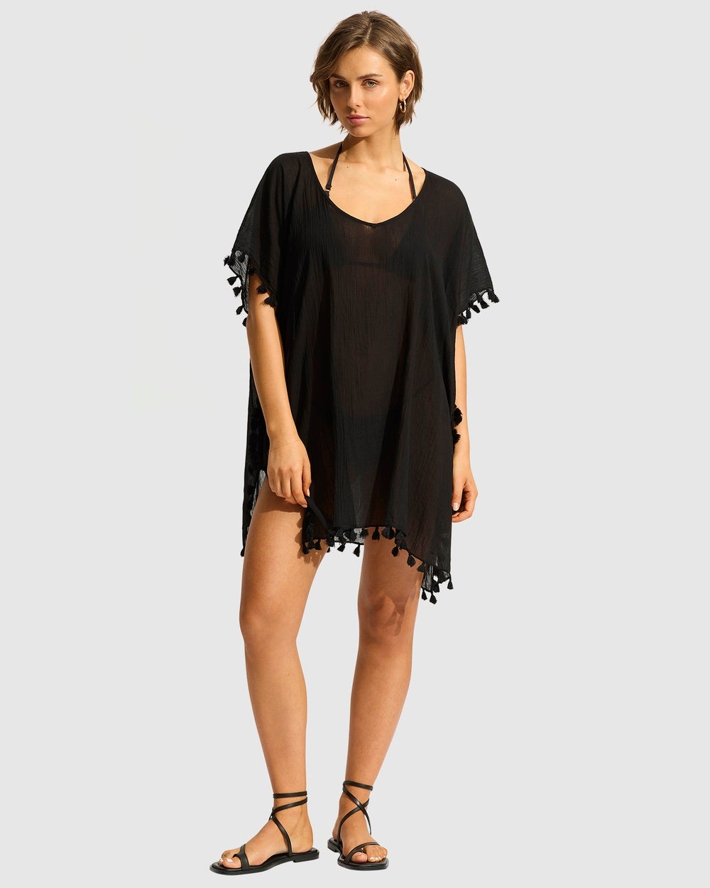 Seafolly - Amnesia Kaftan - Swimwear (Black) Amnesia Kaftan