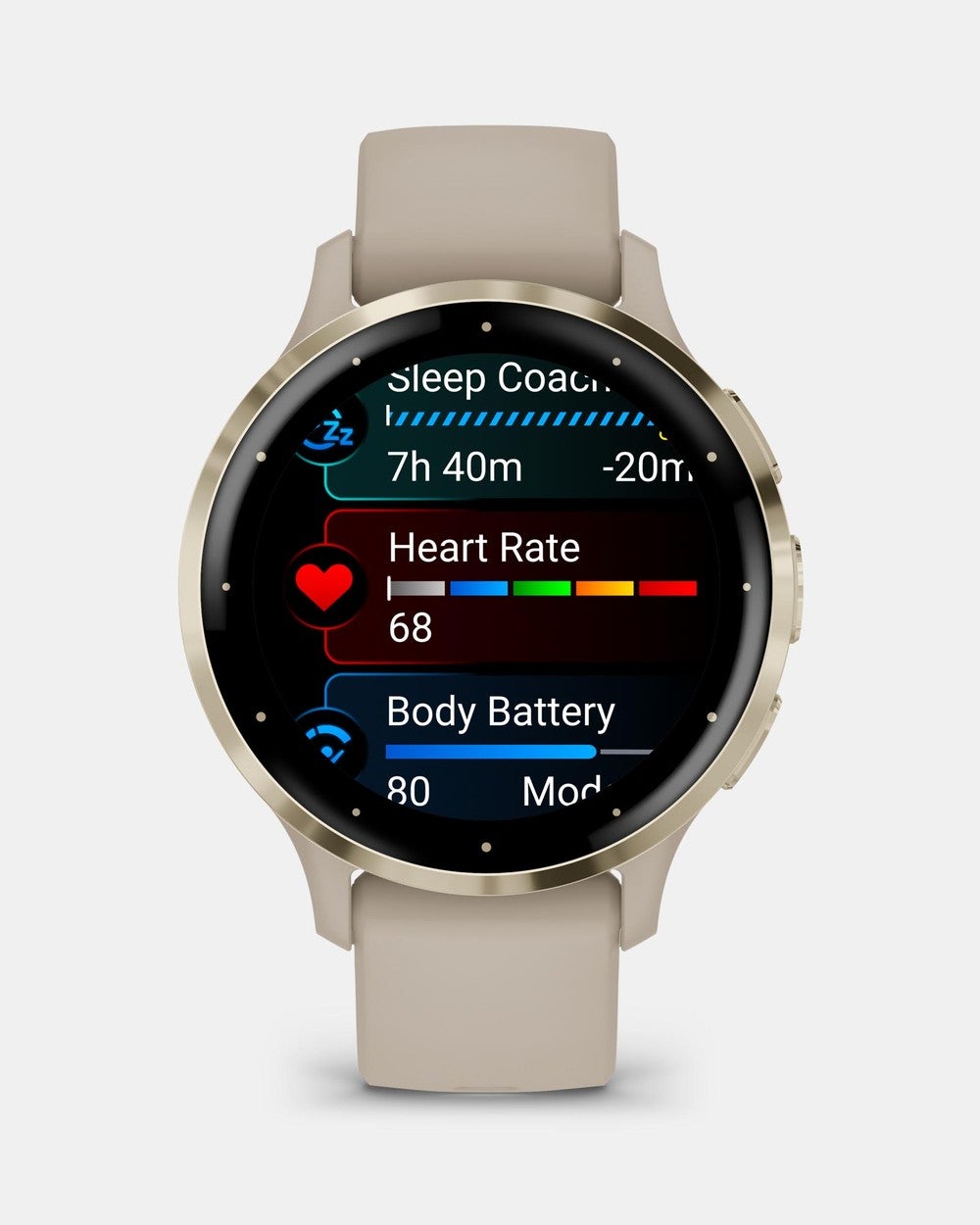 Garmin - Venu® 3S - Digital (French Gray & Soft Gold) Venu® 3S