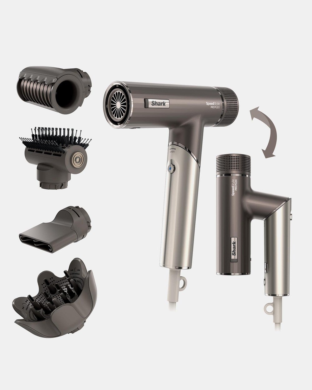 Shark Beauty - Shark® SpeedStyle™ Pro FLEX - Hairdryers (Mocha) Shark® SpeedStyle™ Pro FLEX