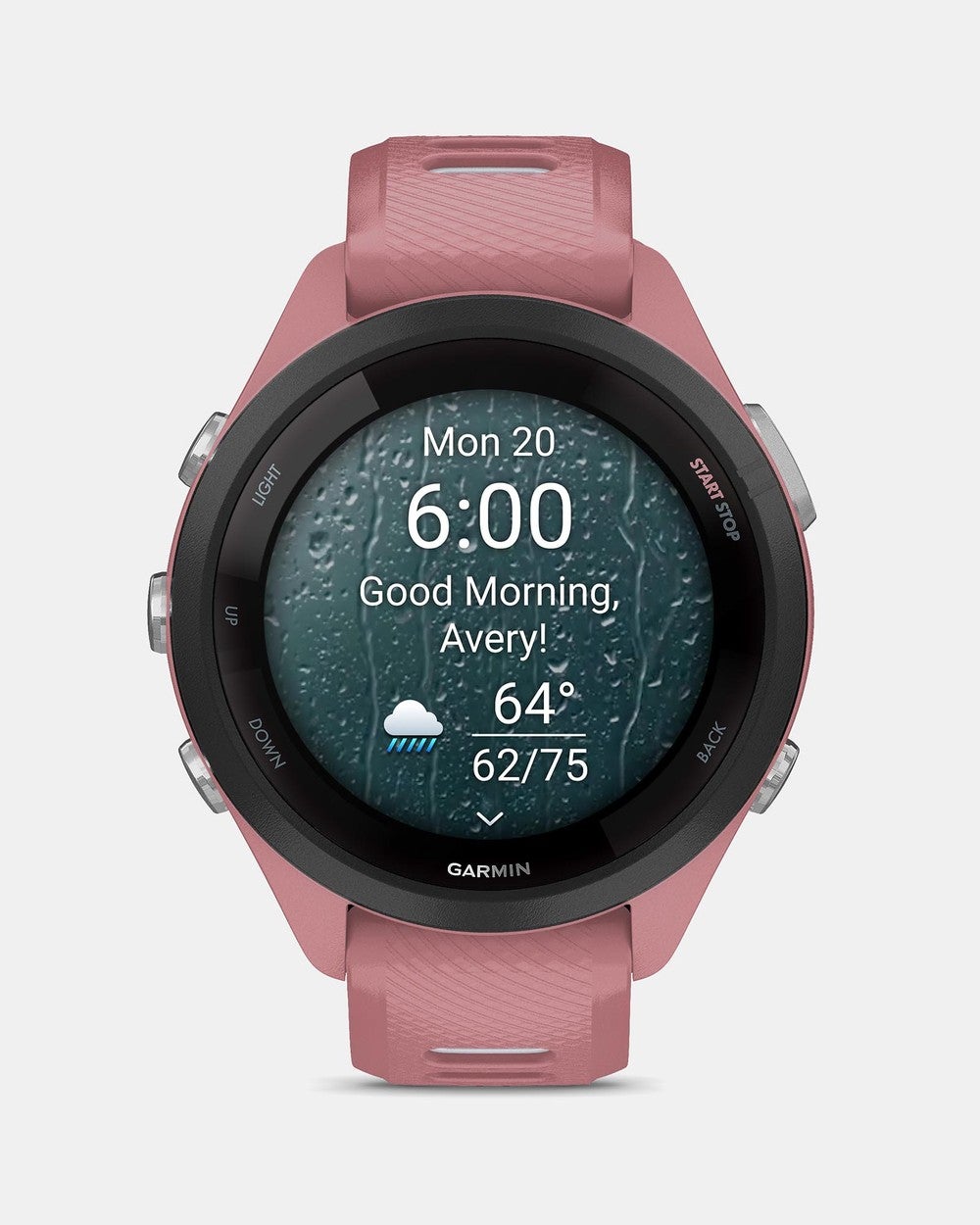 Garmin - Forerunner 265S - Smart Watches (Light Pink & Whitestone) Forerunner 265S