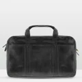 Cobb & Co - Kemp Leather Laptop Bag - Satchels (Black) Kemp Leather Laptop Bag
