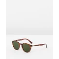Persol - Persol Galleria PO3152S - Sunglasses (Havana & Green) Persol Galleria PO3152S