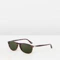 Persol - Persol Icon PO9649S - Sunglasses (Havana & Crystal Green) Persol Icon PO9649S