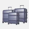 Cobb & Co - Sydney Polycarbonate Luggage 3 Piece Set - Bags (BLUE) Sydney Polycarbonate Luggage 3 Piece Set