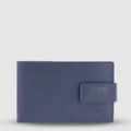 Cobb & Co - Jones RFID Safe Leather Wallet - Wallets (Navy) Jones RFID Safe Leather Wallet