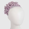 Max Alexander - Lilac Leather Flowers Headband - Fascinators (Lilac) Lilac Leather Flowers Headband