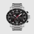 Tissot - SuperSport Chrono - Watches (Black & Silver) SuperSport Chrono