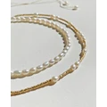 Arms Of Eve - Peppa Gold and Pearl Choker - Jewellery (Gold) Peppa Gold and Pearl Choker
