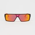 UNIT - Command Polarised Sunglasses - Sunglasses (Matte Black & Orange) Command Polarised Sunglasses