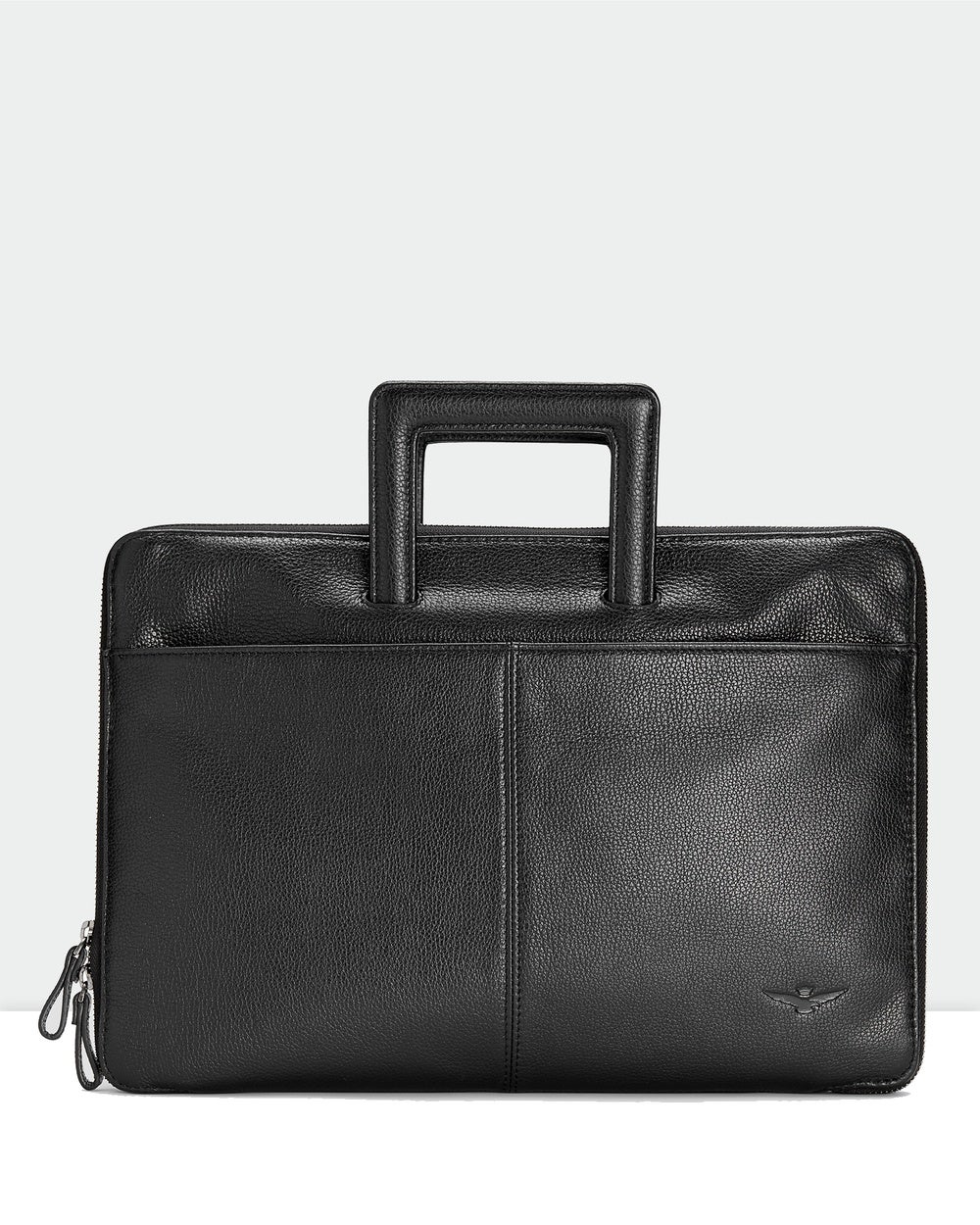 Aquila - Montoro Compact Black Briefcase - Bags (Black) Montoro Compact Black Briefcase