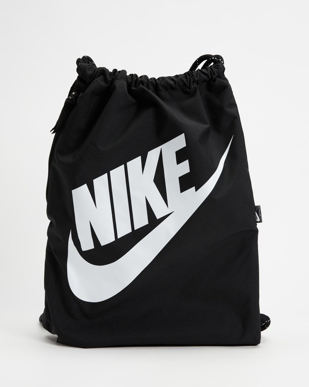 Nike - Heritage Drawstring Bag - Backpacks (Black & White) Heritage Drawstring Bag