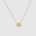Izoa - Libra Star Sign Symbol Necklace - Jewellery (Gold) Libra Star Sign Symbol Necklace