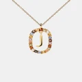 PDPAOLA - Letter J Necklace - Jewellery (Gold) Letter J Necklace