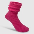 High Heel Jungle - Cashmere Sock - Socks & Stockings (Pink) Cashmere Sock