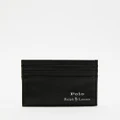 Polo Ralph Lauren - Smooth Leather Credit Card Case - Wallets (Black) Smooth Leather Credit Card Case