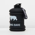 Running Bare - H2O Bear 2.2L Water Bottle - Running (Matte Black) H2O Bear 2.2L Water Bottle