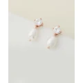 Stephanie Browne - Twinkle Pearl Earrings - Jewellery (Rose Gold) Twinkle Pearl Earrings