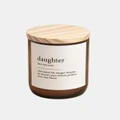 The Commonfolk Collective - Dictionary Meaning Candle Daughter - Bathroom (White) Dictionary Meaning Candle - Daughter