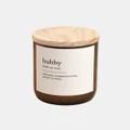 The Commonfolk Collective - Dictionary Meaning Candle Hubby - Bathroom (White) Dictionary Meaning Candle - Hubby