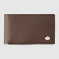 Quiksilver - Mac Tri Fold Leather Wallet - Wallets (CHOCOLATE BROWN) Mac Tri Fold Leather Wallet