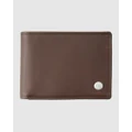 Quiksilver - Mac Tri Fold Leather Wallet - Wallets (CHOCOLATE BROWN) Mac Tri Fold Leather Wallet