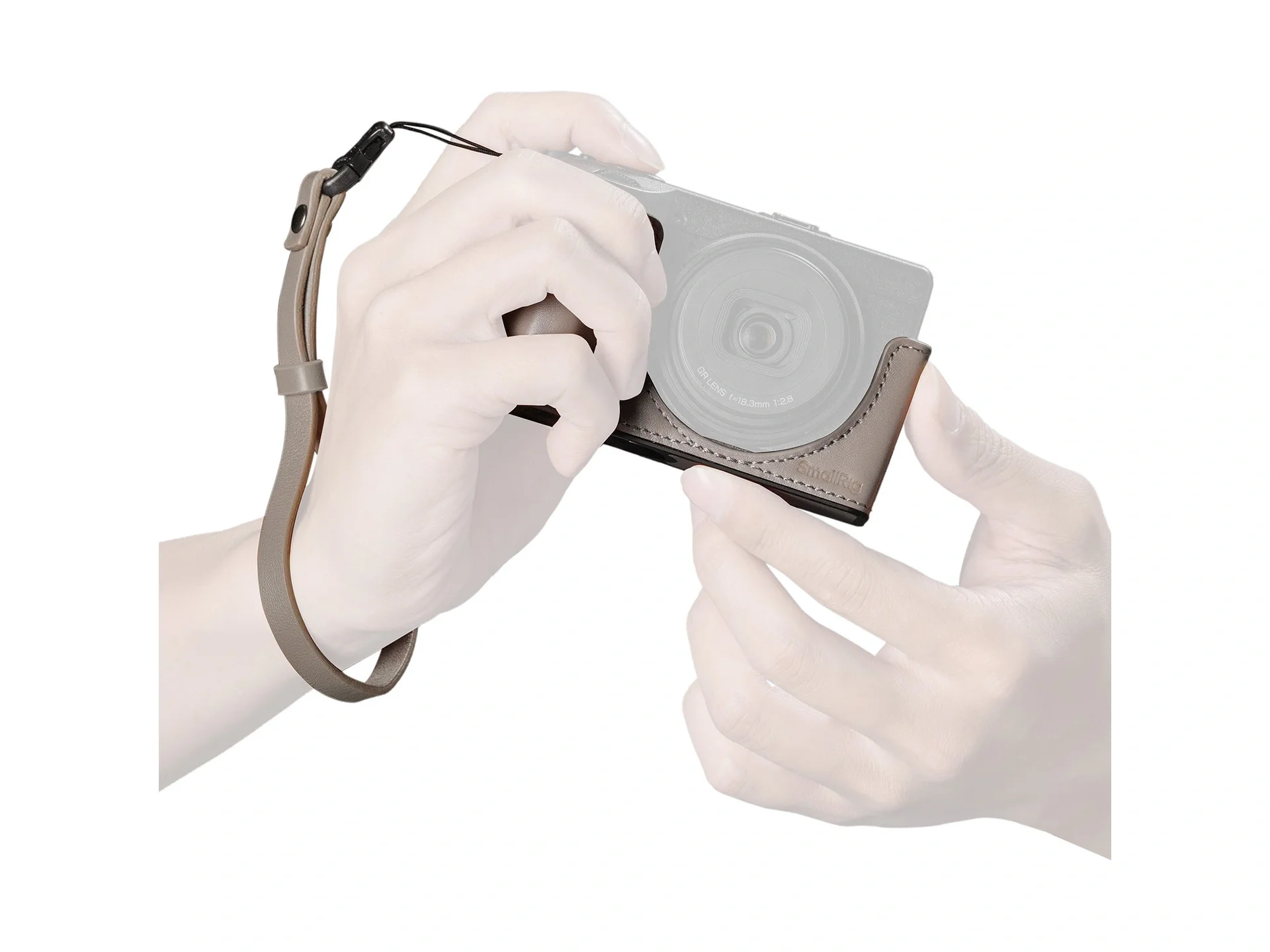 SmallRig 5677 Leather Case Kit for RICOH GR IV / GR III / GR IIIx / GR III HDF / GR IIIx HDF (Grey)