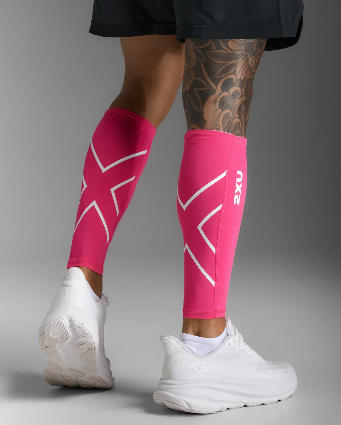 Compression Calf Guards, 2XU, XS, Hot Pink/Hot Pink, Unisex