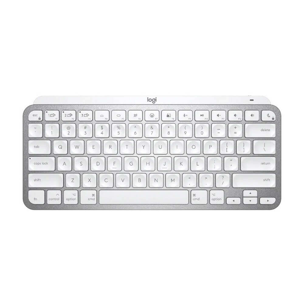 Image of Logitech MX Keys Mini for Mac Wireless Illuminated Keyboard - Pale Grey [920-010528]