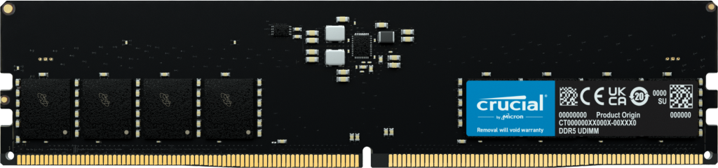 Image of Crucial 16GB DDR5 Desktop Memory [CT16G48C40U5] PC5-38400, 4800MHZ