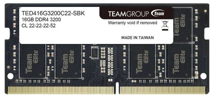 Image of Team Elite 16GB DRAM DDR4 3200MHz SODIMM [TED416G3200C22-S01]
