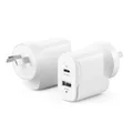 ALOGIC Rapid Power 2 Port 32W?Compact Wall Charger – 1x USB-C and 1x USB-A [WCG2X32-ANZ]