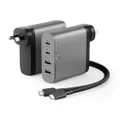 ALOGIC Rapid Power 4 Port 100W?Compact Wall Charger – USB-C + USB-A – With USB-C Charging Cable - Space Grey [WCG4X100SGR-ANZ]