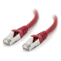 ALOGIC 0.3m 10GbE Shielded CAT6A LSZH Network Cable - Red [C6A-0.3-Red-SH]