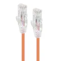 ALOGIC 1m Ultra Slim CAT6 Network Cable, UTP, 28AWG - Series Alpha - Orange [C6S-01ORN]