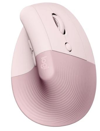 Logitech Lift Vertical Ergonomic Mouse - Rose [910-006481]