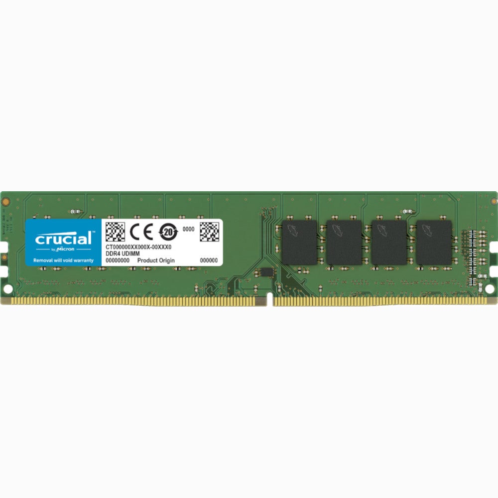 Image of Crucial 8GB (1x8GB) DDR4 UDIMM 2400MHz CL17 Dual Ranked Desktop PC Memory [CT8G4DFS824A]