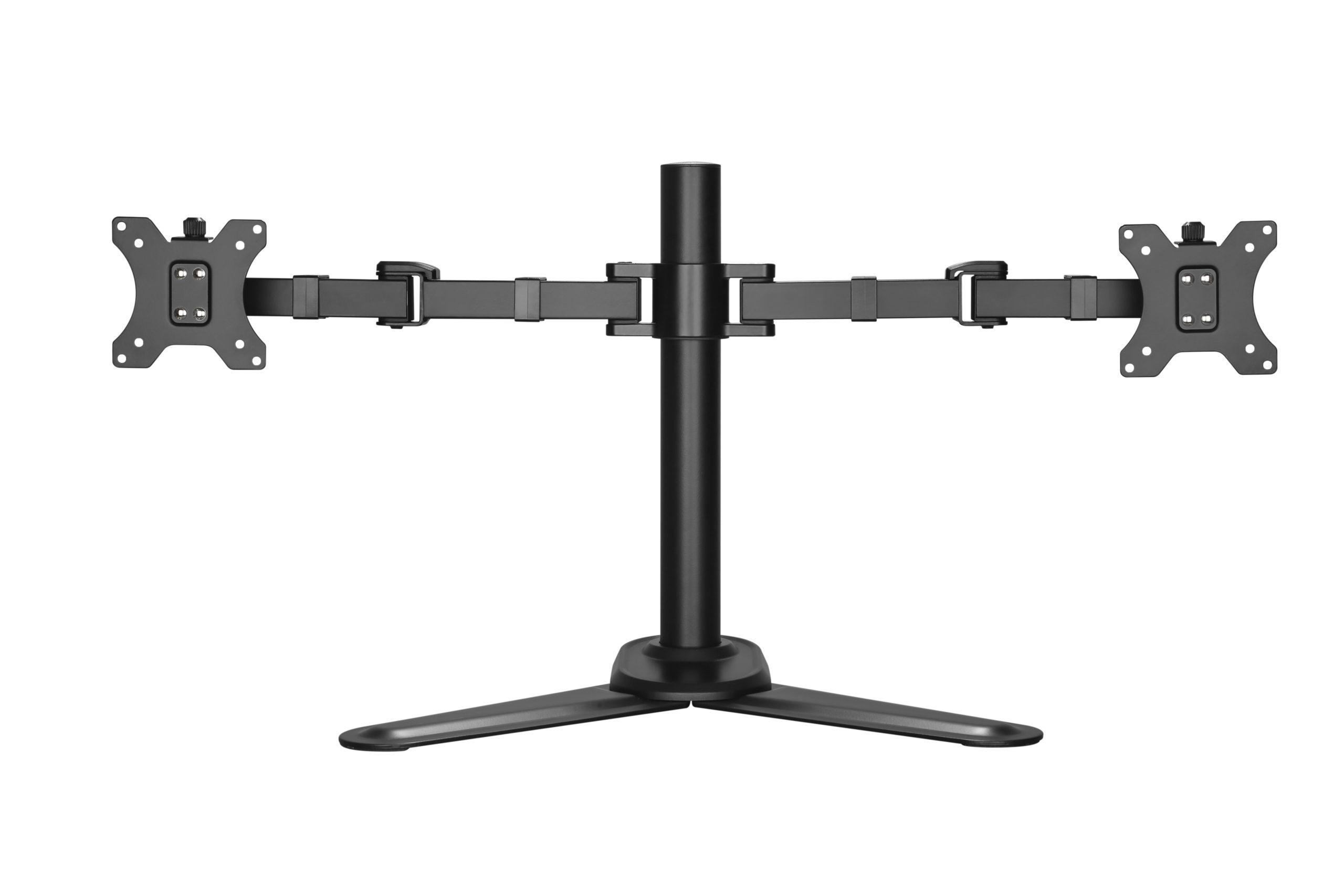 Image of Brateck Dual Free Standing Monitor Stand (17&quot;-32&quot;) VESA 75x75 100x100 [LDT33-T024]