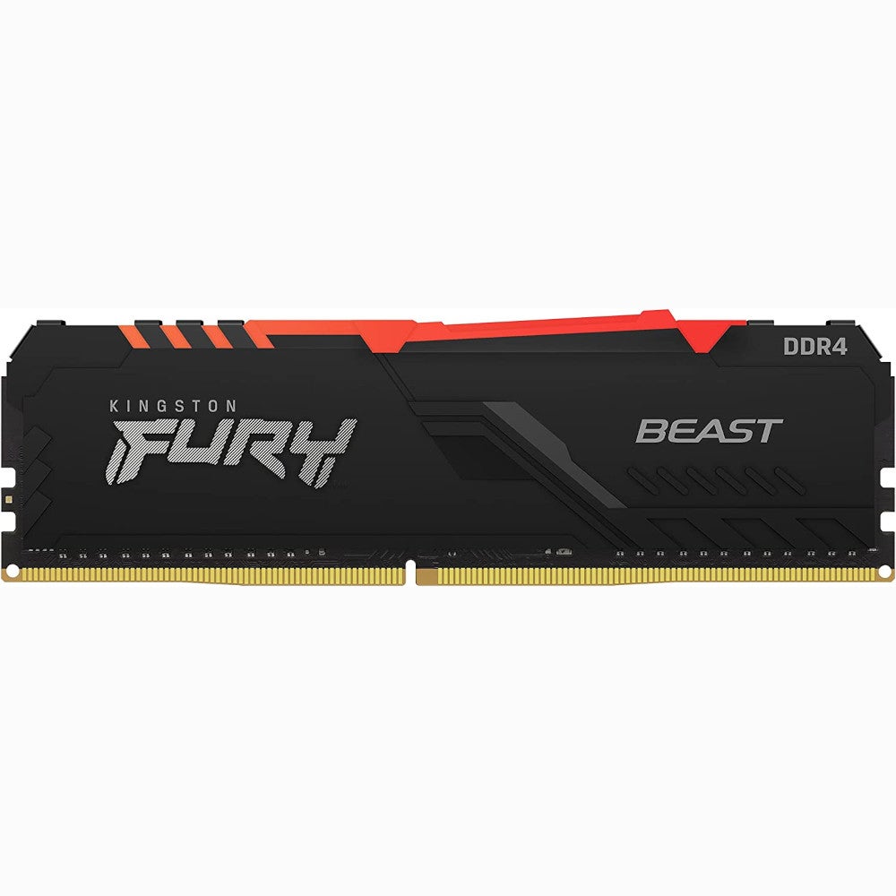 Image of Kingston FURY Beast 32GB DDR4 3200MHz CL16 DIMM RGB Memory (Kit of 2) [KF432C16BBAK2/32]