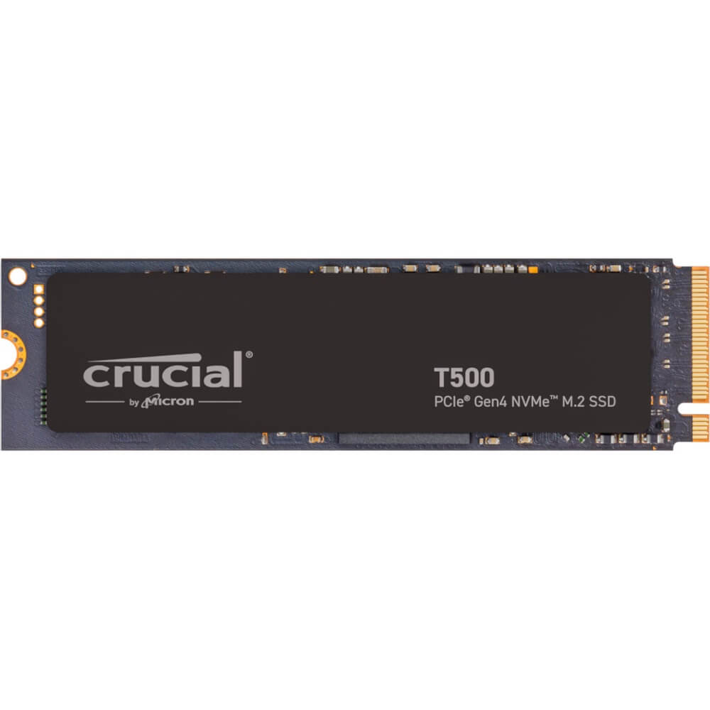 Crucial T500 500GB Gen4 NVMe SSD [CT500T500SSD8] 7200/5700 MB/s R/W 300TBW 1390K IOPs