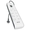Belkin [BSV804AU2M] 8 Outlet with 2M Cord with 2 USB Ports