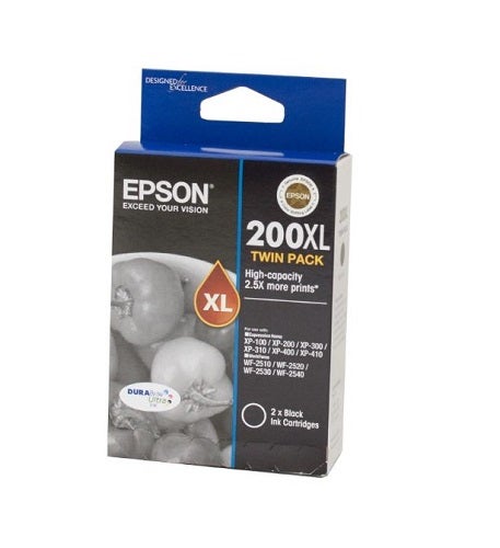 Image of Epson 200 HY Black Twin Pack
