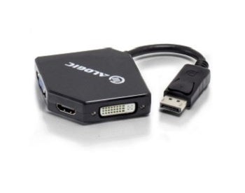 Image of ALOGIC 3-in-1 DisplayPort to HDMI DVI VGA Adapter [DP-VGDVHD-ADP] Male to 3-Female