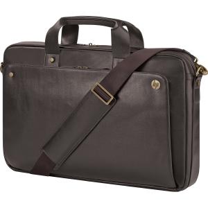 Image of HP Executive 17.3-inch [P6N24AA] Brown Leather Top Load Carrying Case