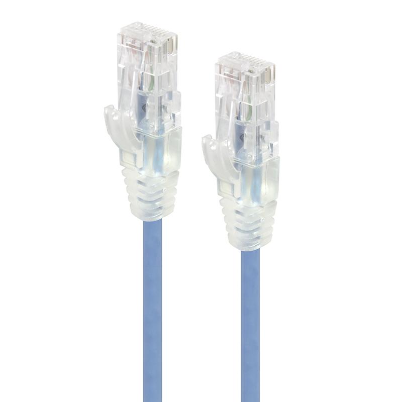 Image of ALOGIC 3m Ultra Slim CAT6 Network Cable, UTP, 28AWG - Series Alpha - Blue [C6S-03BLU]