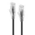 ALOGIC 1m Ultra Slim CAT6 Network Cable, UTP, 28AWG - Series Alpha - Black [C6S-01BLK]