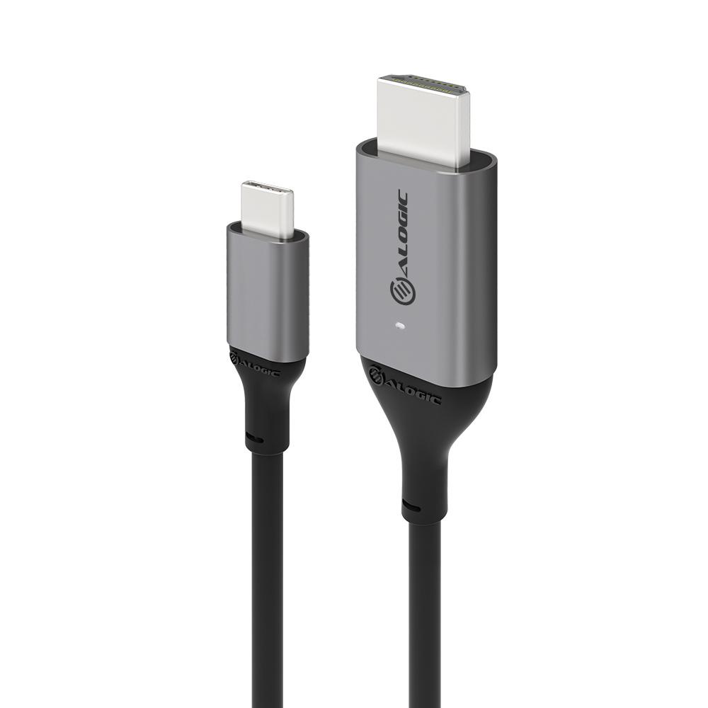 Image of ALOGIC 2m Ultra USB-C (Male) to HDMI (Male) Cable – 4K @ 60Hz – Space Grey [ULCHD02-SGR]