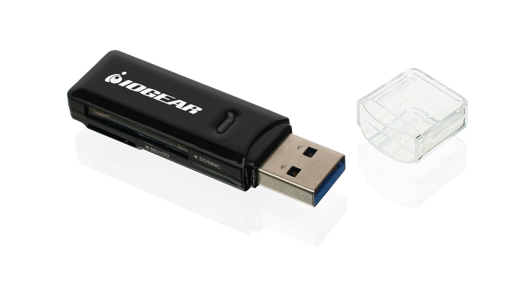 Image of IOGEAR Compact USB 3.0 SDXC/MicroSDXC Card Reader/Writer [GFR305SD]