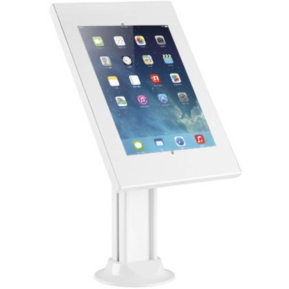 Image of Brateck PAD26-03N Anti-theft CountertopTablet KioskStand withBolt down base for 9.7”/10.2” Ipad,10.5” Ipad Air/Ipad Pro,10.1&quot; Samsung Galaxy TAB A (2019) -White