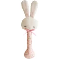 Alimrose Bunny Stick Rattle - Posy Heart