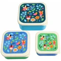 Rex London Fairies in the Garden Set of 3 Snack Boxes